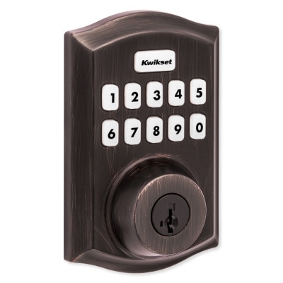 Kwikset 620 Z-Wave 700 Traditional Keypad Smart Lock with Home Connect, Venetian Bronze